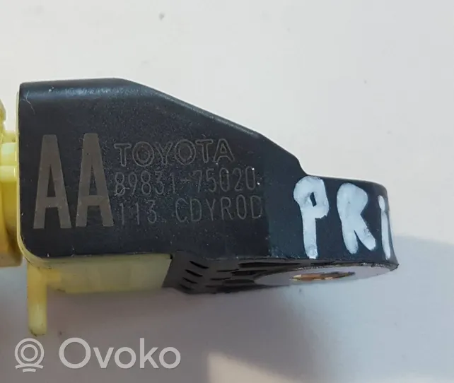 Toyota Prius (XW30) Capteur de collision / impact de déploiement d'airbag 8983175020