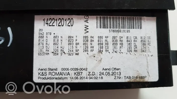 Volkswagen Tiguan Skrzynka bezpieczników / Komplet 5N0971845E