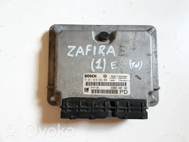 Opel Zafira A Dzinēja vadības bloks 24417169