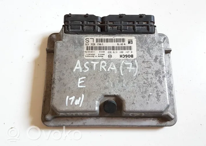 Opel Astra G Moottorin ohjainlaite/moduuli 90589736
