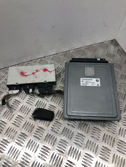 BMW 7 F01 F02 F03 F04 Juego de cerradura y set ECU del motor 7598345