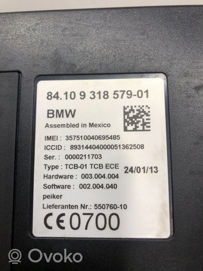 BMW 3 F30 F35 F31 Bluetoothin ohjainlaite/moduuli 9318579