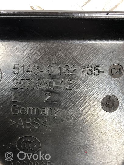 BMW 5 F10 F11 Verkleidung seitlich Fußraum 9162735