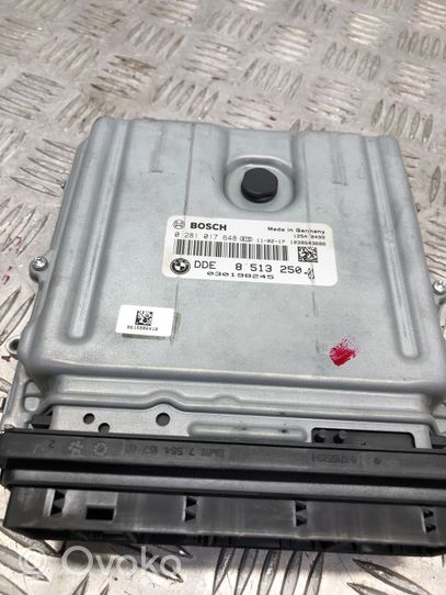 BMW 5 F10 F11 Juego de cerradura y set ECU del motor 8513250