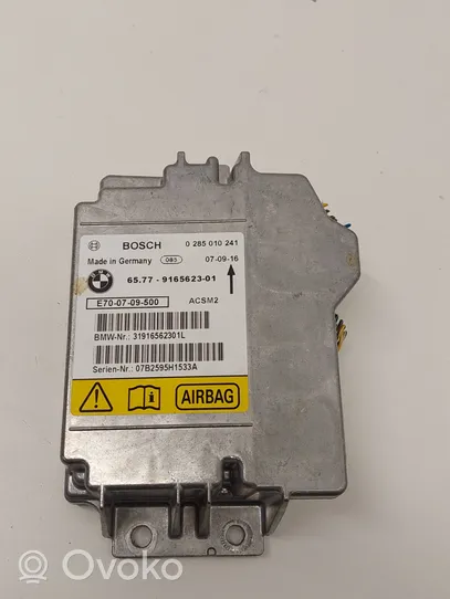 BMW X5 E70 Module de contrôle airbag 916562301