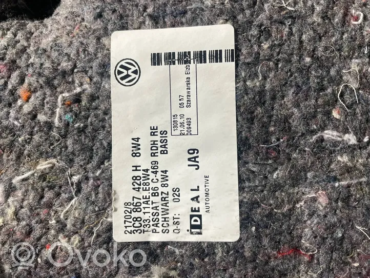 Volkswagen PASSAT CC Panel embellecedor lado inferior del maletero/compartimento de carga 3C8867428H