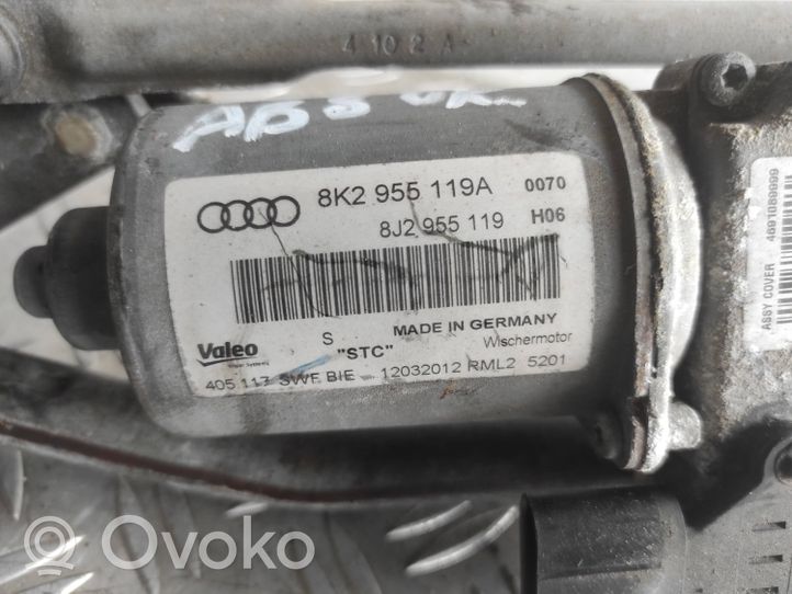 Audi A4 S4 B8 8K Mechanizm wycieraczek szyby przedniej / czołowej 8K2955119A