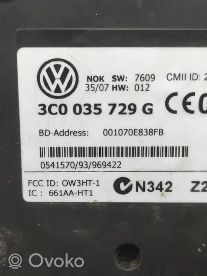 Volkswagen Tiguan Module unité de contrôle Bluetooth 3C0035729G