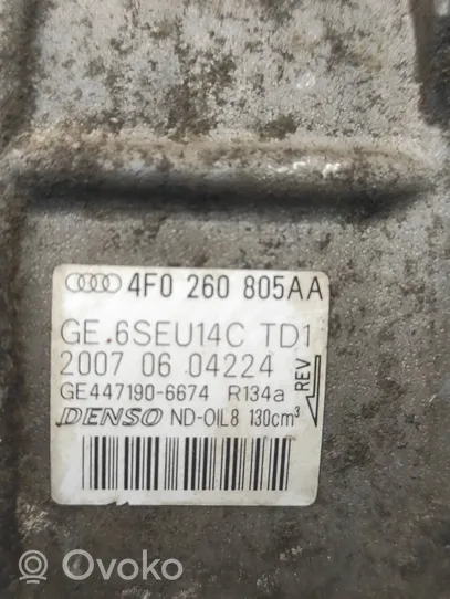 Audi A6 S6 C6 4F Kompresor / Sprężarka klimatyzacji A/C 4F0260805AA