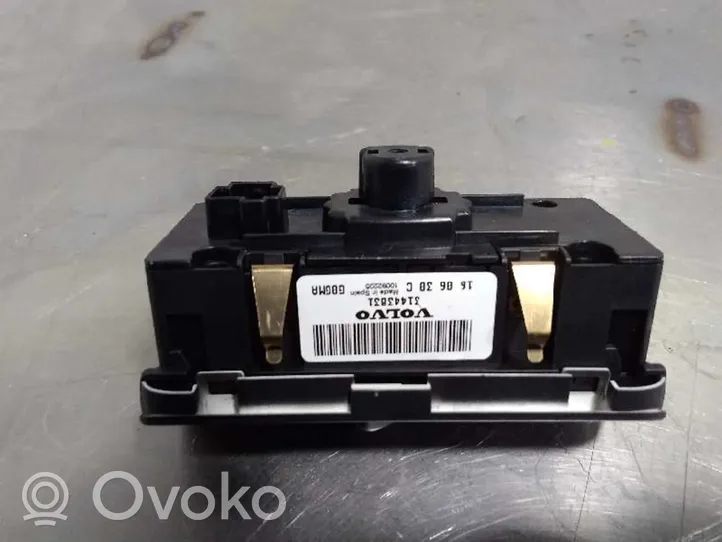 Volvo V40 Interruttore di regolazione dell’illuminazione del quadro 31443831