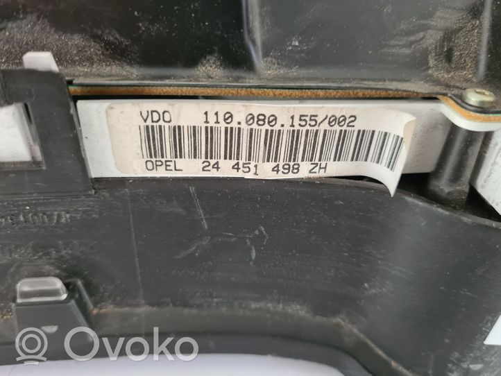 Opel Astra G Compteur de vitesse tableau de bord 24451498ZH