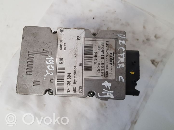 Opel Vectra C ABS control unit/module 13509215AB