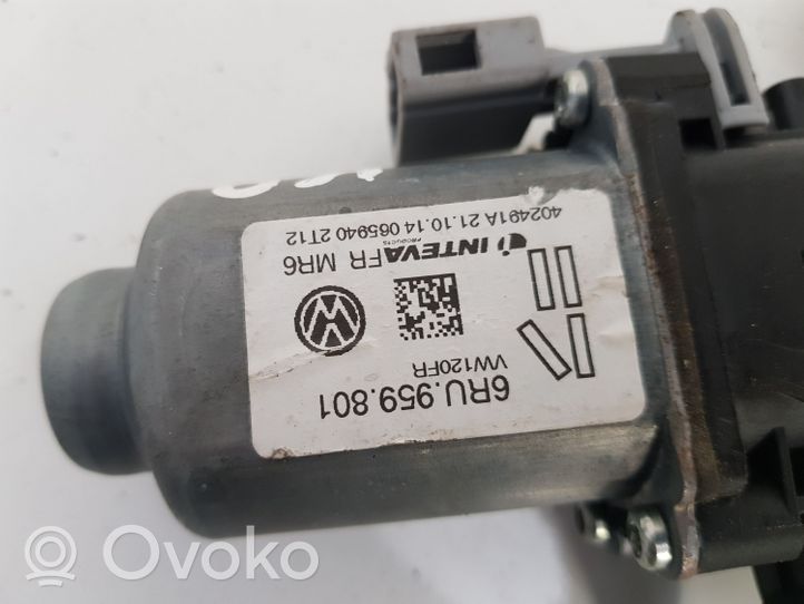 Volkswagen Up Front door window regulator motor 6RU959801