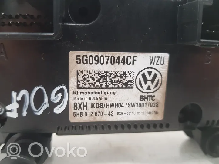 Volkswagen Golf VII Panel klimatyzacji 5G0907044CF