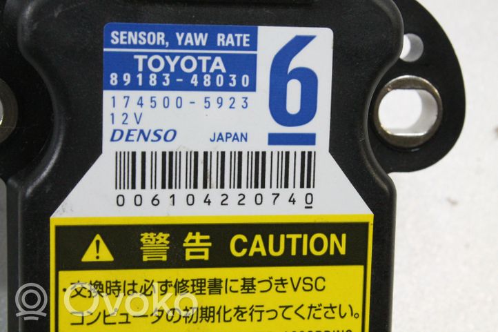 Toyota Prius (XW30) Capteur d'accélération 8918348030