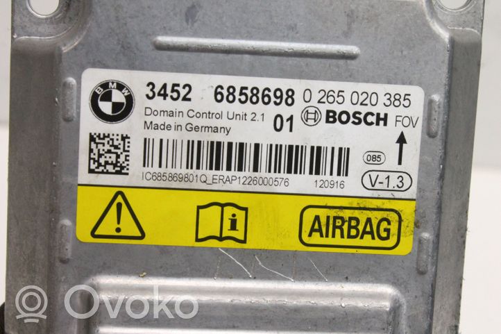 BMW 3 F30 F35 F31 Centralina/modulo airbag 6858698