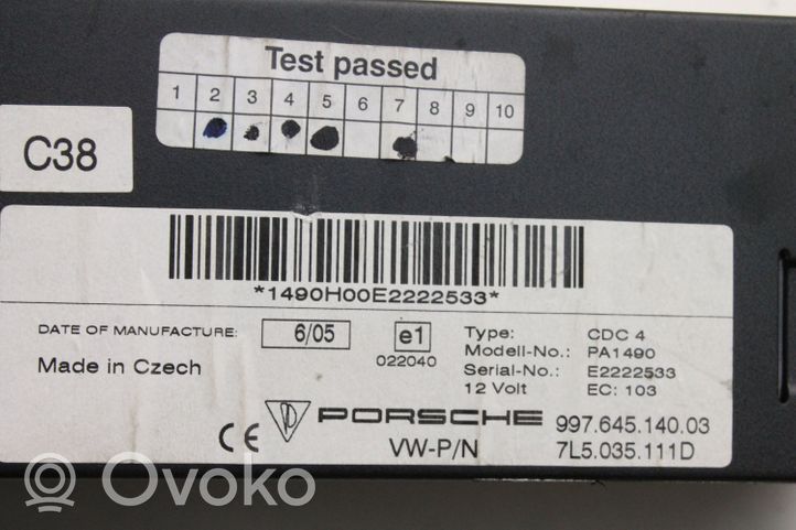Porsche Cayenne (9PA) CD/DVD-vaihdin 7L5035111D