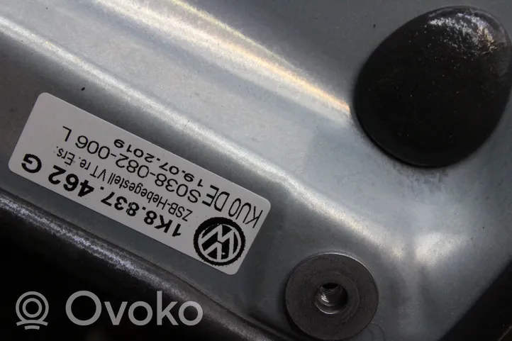 Volkswagen Scirocco Priekšpusē elektriskā loga pacelšanas mehānisma komplekts 1K8837462G