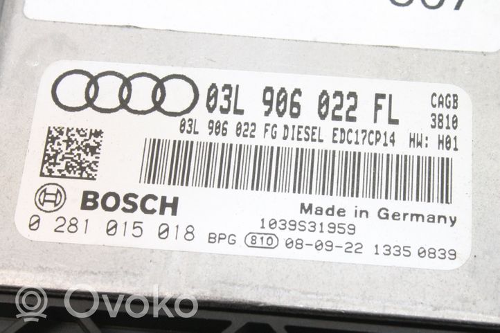 Audi A6 S6 C6 4F Aizdedzes ECU komplekts 03L906022FL