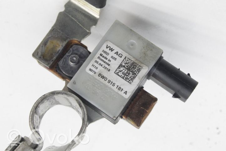 Audi A5 Câble négatif masse batterie 8W0915181A