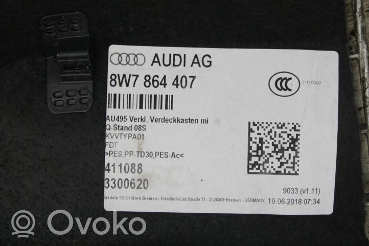 Audi A5 Garniture latérale de console centrale arrière 8W7864407