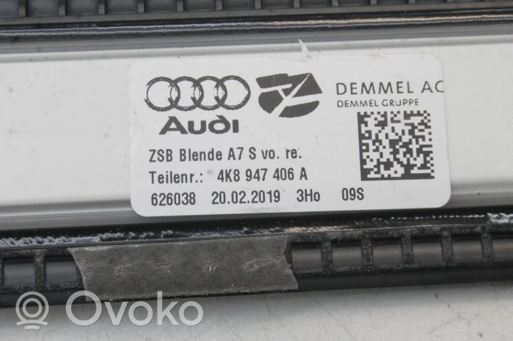 Audi A7 S7 4K8 Garniture de protection de seuil intérieur 4K8947406A