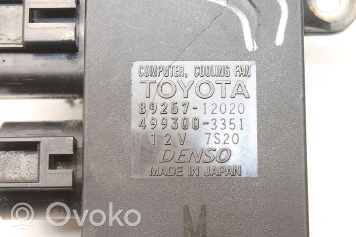 Toyota Yaris Sterownik / Moduł wentylatorów 8925712020