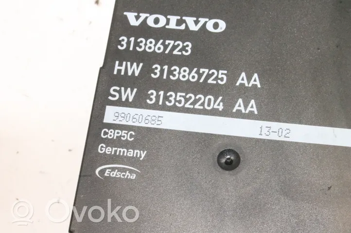 Volvo XC70 Sterownik / Moduł elektrycznej klapy tylnej / bagażnika 31386723