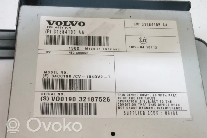 Volvo XC70 Wzmacniacz audio 31384105