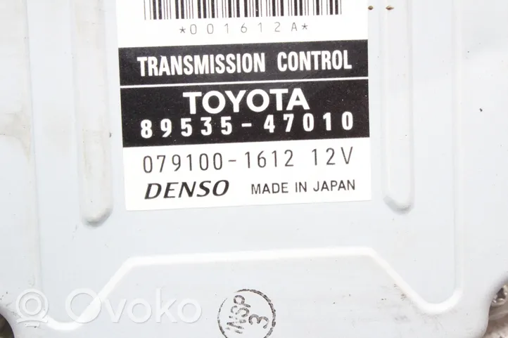 Toyota Prius (XW10) Module de contrôle de boîte de vitesses ECU 8953547010