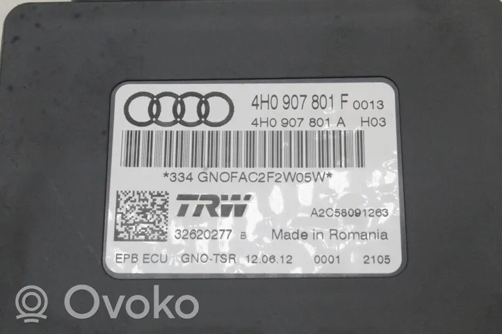 Audi A8 S8 D4 4H Moduł / Sterownik hamulca postojowego EMF 4H0907801F