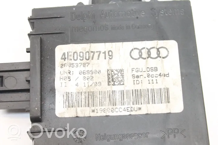 Audi A8 S8 D3 4E Rilevatore/sensore di movimento 4E0907719