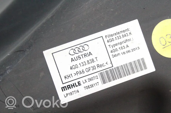 Audi A6 C7 Scatola del filtro dell’aria 4G0133838T