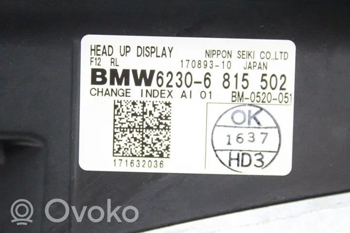 BMW 6 F06 Gran coupe Wyświetlacz Head Up 6815502
