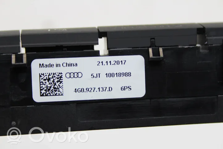 Audi A6 C7 Zestaw przełączników i przycisków 4G0927137D