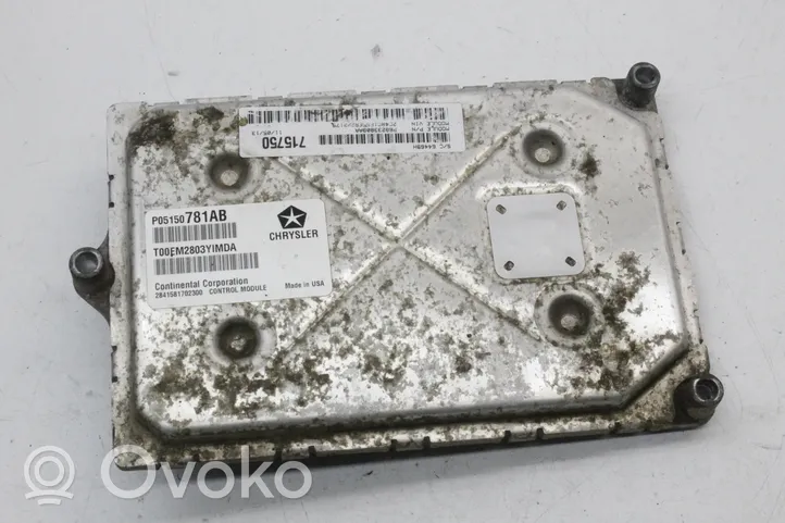 Chrysler Grand Voyager V Module de contrôle de boîte de vitesses ECU P05150781AB