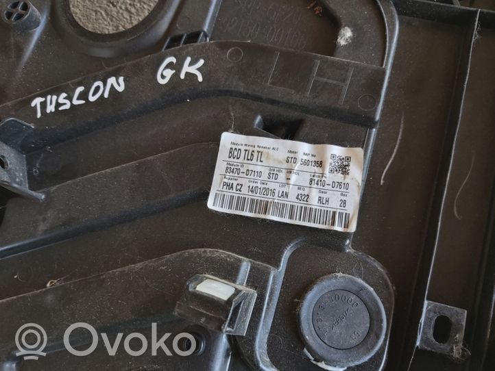 Hyundai Tucson TL Takaikkunan nostomekanismi ilman moottoria 83470D7110