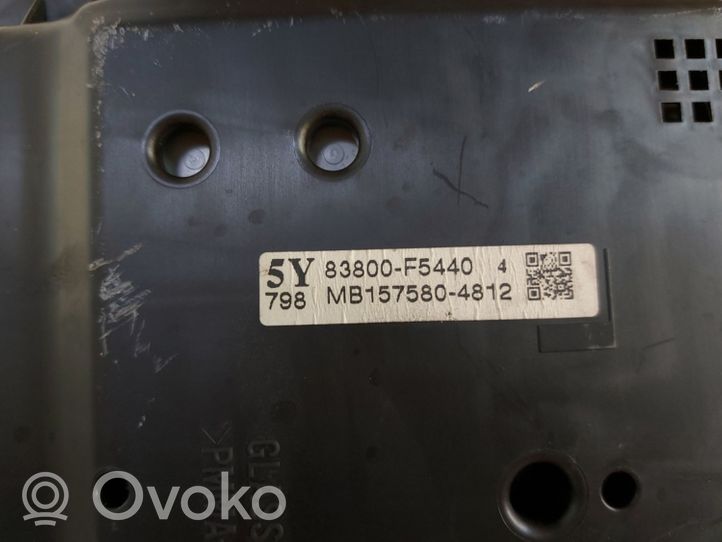 Toyota Yaris Tachimetro (quadro strumenti) 83800F5440