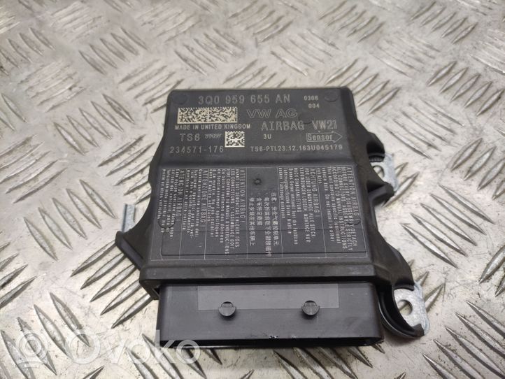 Volkswagen PASSAT B8 Airbag control unit/module 3Q0959655AN