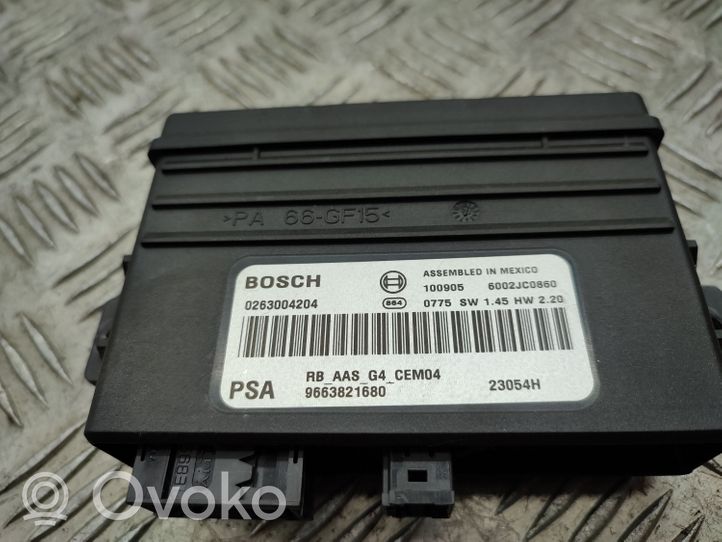 Citroen C4 Grand Picasso Parking PDC control unit/module 9663821680