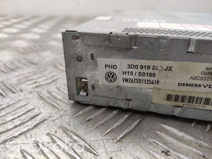 Volkswagen Phaeton GPS navigation control unit/module 3D0919887JX