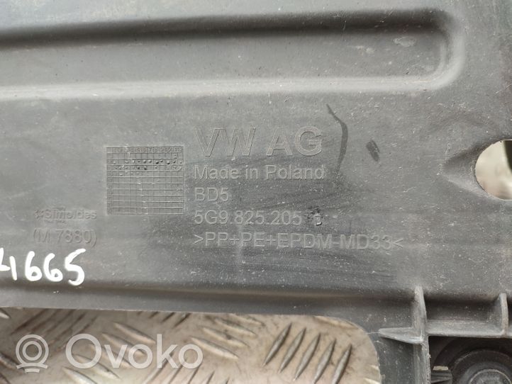 Volkswagen Golf VII Cache de protection inférieur de pare-chocs avant 5G9825205D