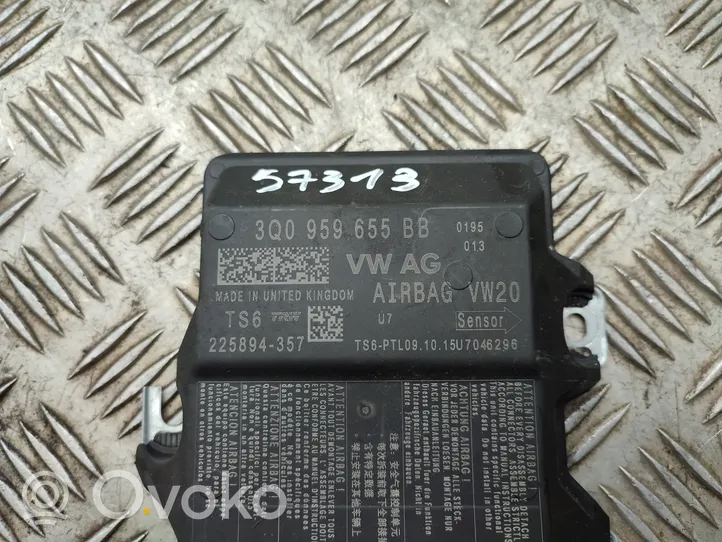 Volkswagen PASSAT B8 Airbag control unit/module 3Q0959655BB