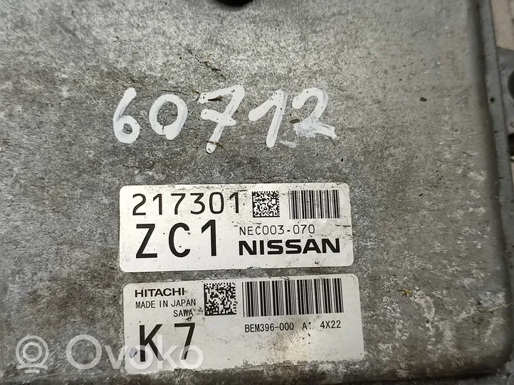 Infiniti Q50 Kit calculateur ECU et verrouillage 217301ZC1