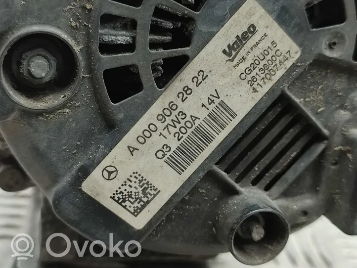 Mercedes-Benz Vito Viano W447 Generatore/alternatore A0009062822