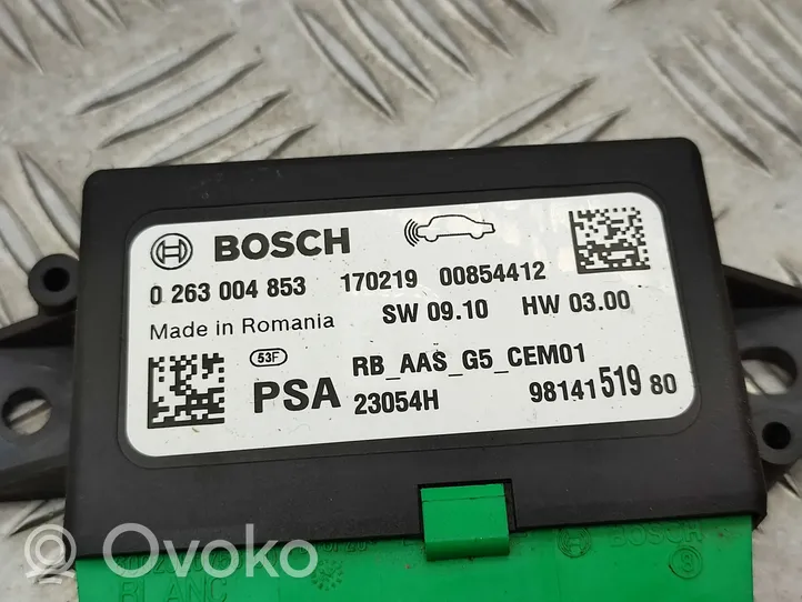 Citroen C4 Cactus Parkošanas (PDC) vadības bloks 9814151980