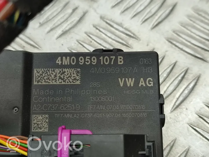 Audi A4 S4 B9 Sterownik / Moduł elektrycznej klapy tylnej / bagażnika 4M0959107B