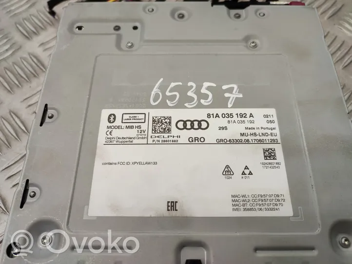 Audi Q2 - Unità principale autoradio/CD/DVD/GPS 81A919604A