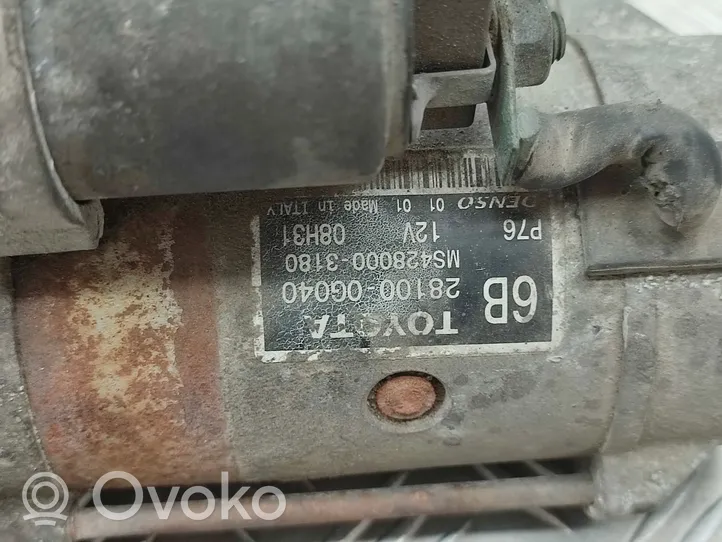 Toyota Avensis T250 Motor de arranque 281000G040