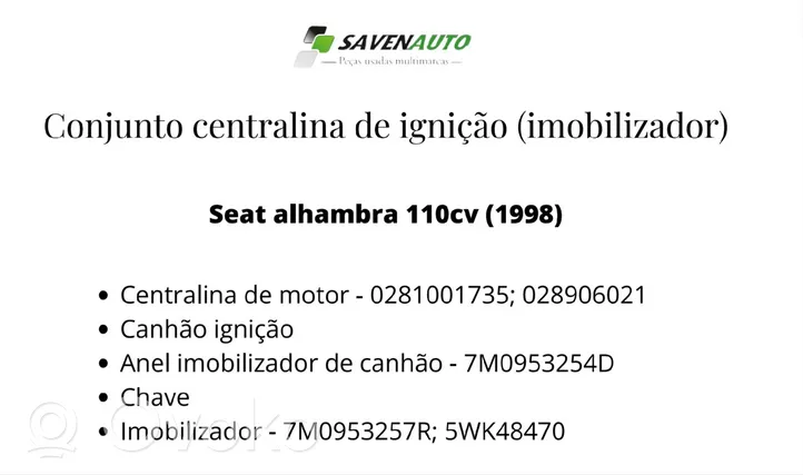 Seat Alhambra (Mk1) Moduł sterujący Start/Stop 